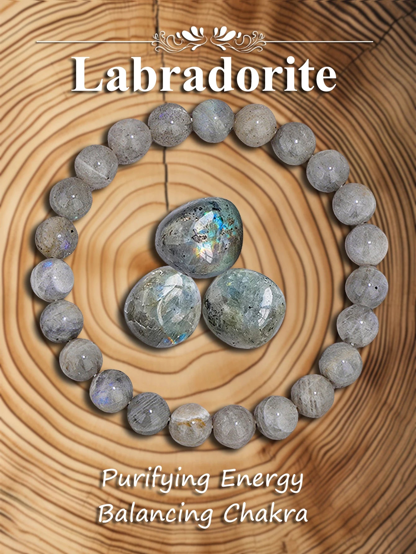 Bracelet en pierre véritable – 3 tailles au choix