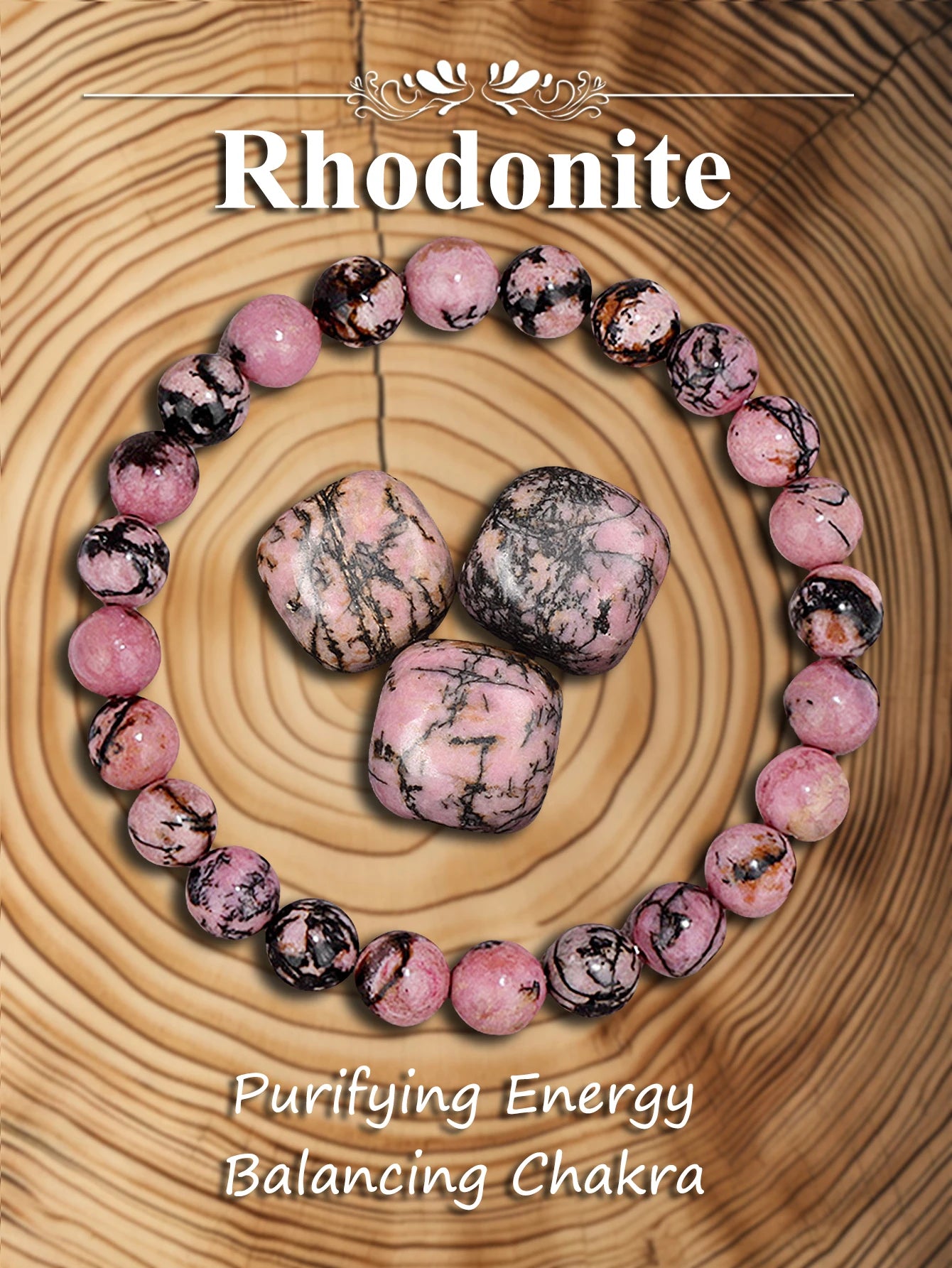 Bracelet en pierre véritable – 3 tailles au choix