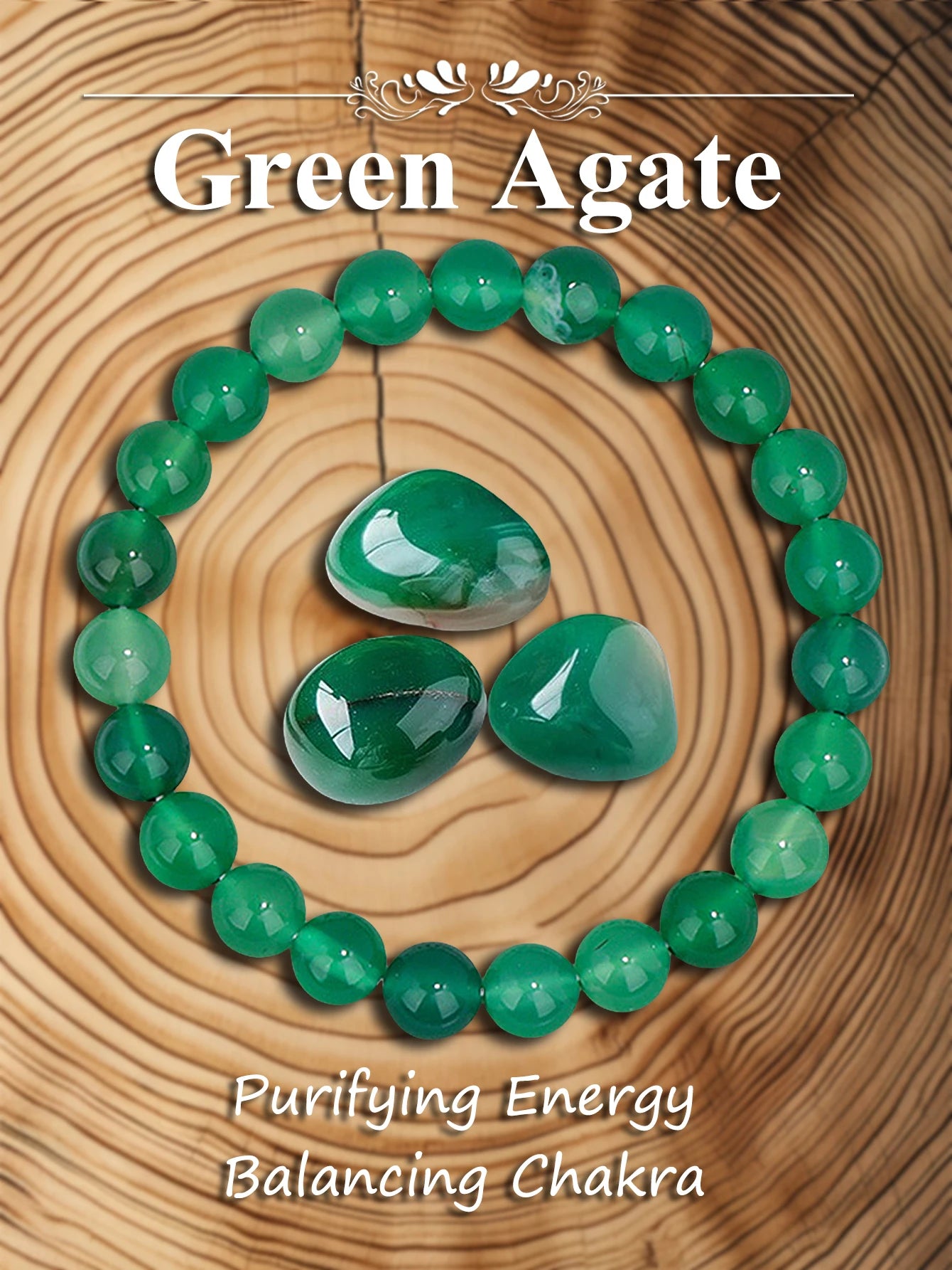 Bracelet en pierre véritable – 3 tailles au choix