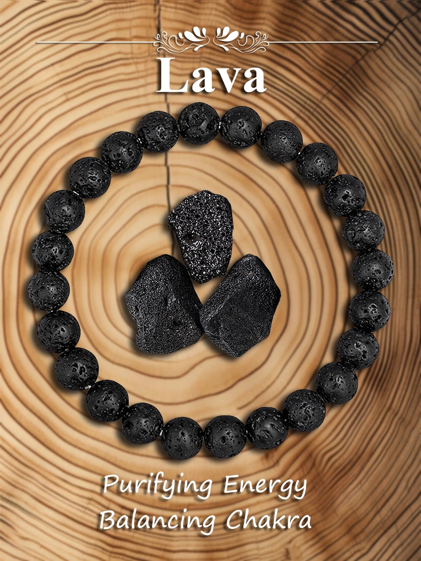 Bracelet en pierre véritable – 3 tailles au choix