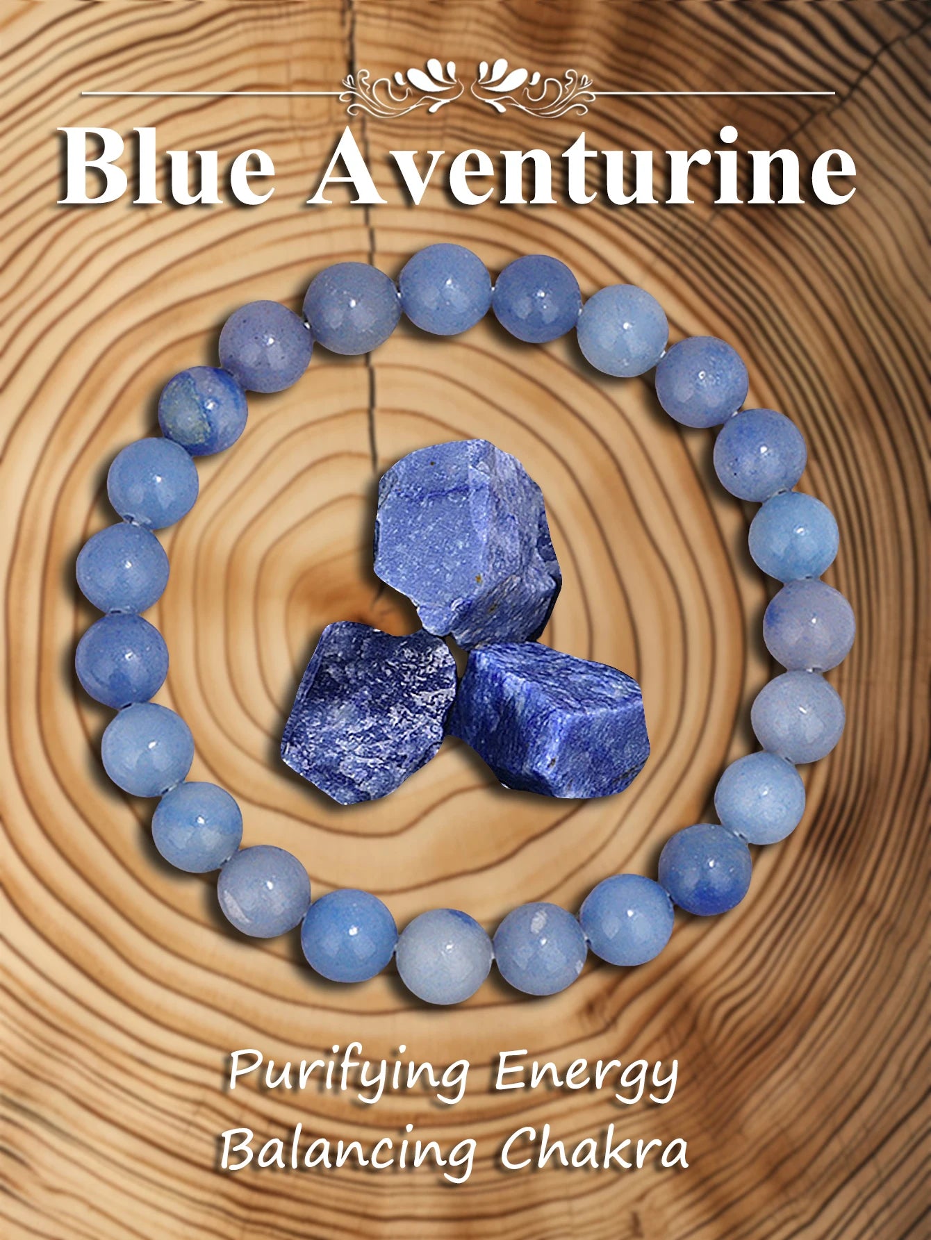Bracelet en pierre véritable – 3 tailles au choix