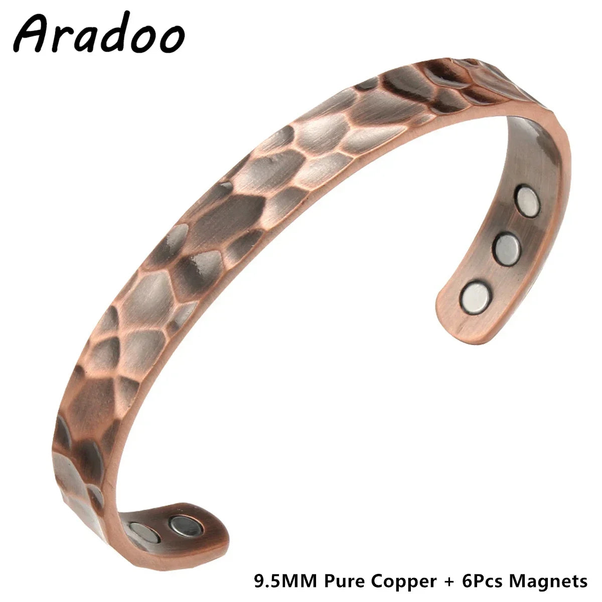 Bracelet HYKCOS en Cuivre Pur – Thérapie Magnétique 3500 Gauss | Énergie & Bien-Être