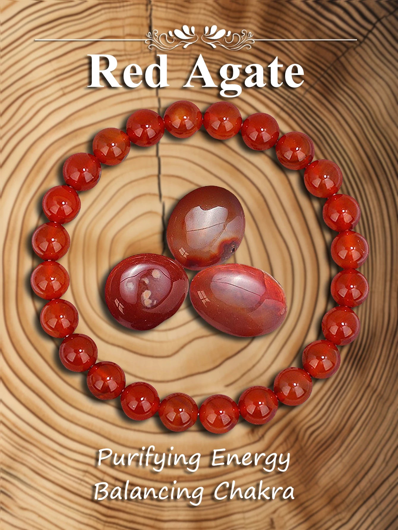 Bracelet en pierre véritable – 3 tailles au choix
