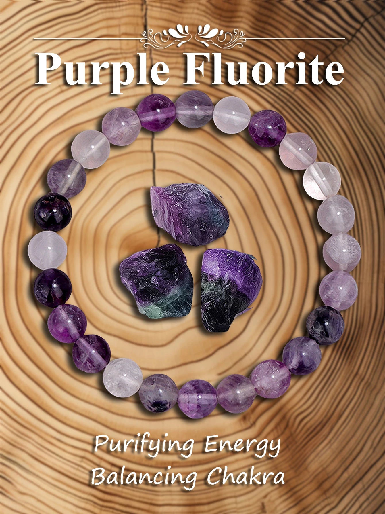 Bracelet en pierre véritable – 3 tailles au choix