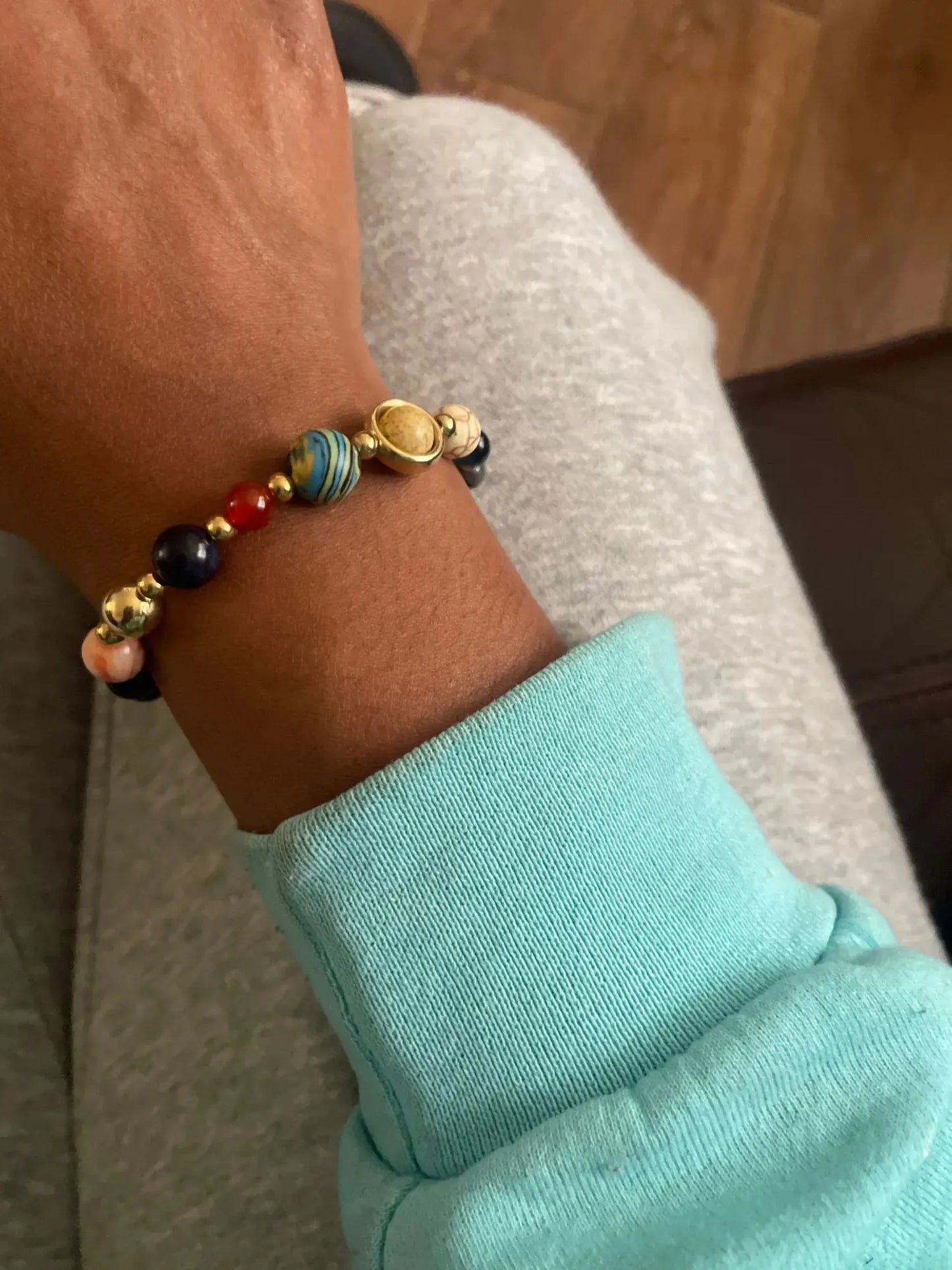 Bracelet Zodiaque Triple Pouvoir – Aromathérapie, Astrologie & Énergie Planétaire | Pierre de Lave Diffuseur