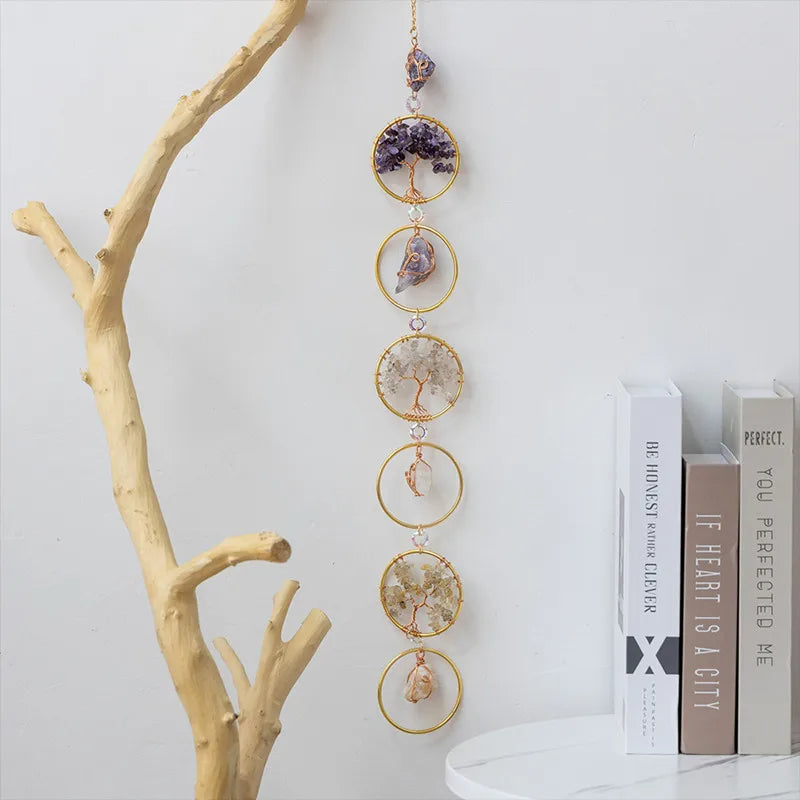 Image de arbre de vie en cristaux – équilibre des 7 chakras & énergie spirituelle - arbre-de-vie-cristal