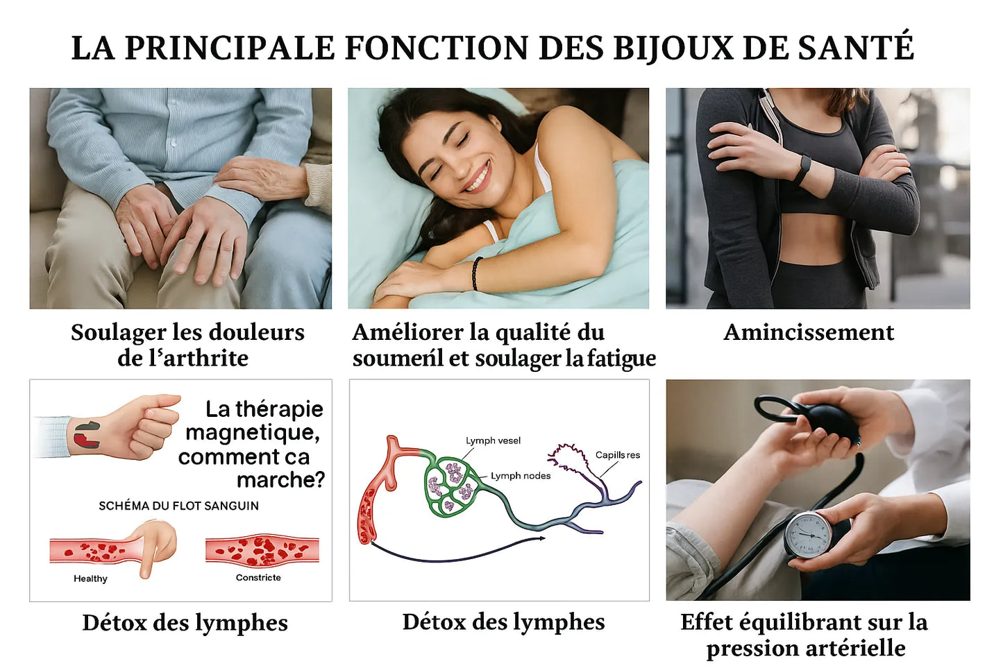 Bracelet HYKCOS en Cuivre Pur – Thérapie Magnétique 3500 Gauss | Énergie & Bien-Être