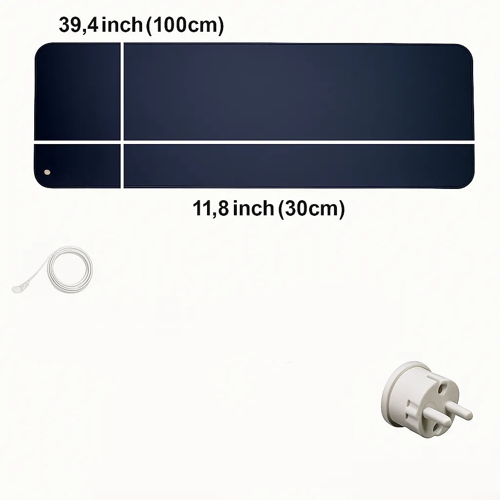 Tapis de mise à la terre pour un meilleur sommeil – Tapis de mise à la terre avec câble pour protection EMF, libération électrostatique, soulagement de la douleur, bien-être global