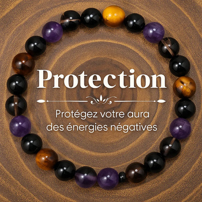 Bracelet protecteur en pierres naturelles pour repousser les énergies négatives.